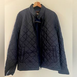 Barbour Harrington Quilted Men’s Jacket, Size L, Navy